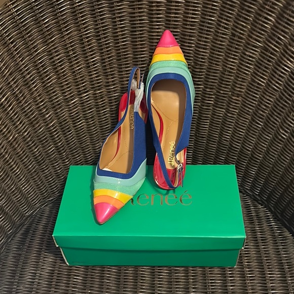 J.Renee Multicolor Slingback Heels - Picture 4 of 4